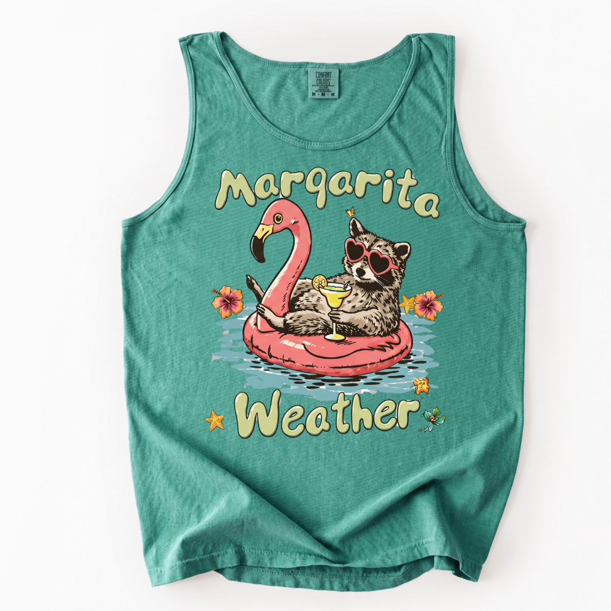 ChaoticClub Raccoon Margarita Summer Tank Top