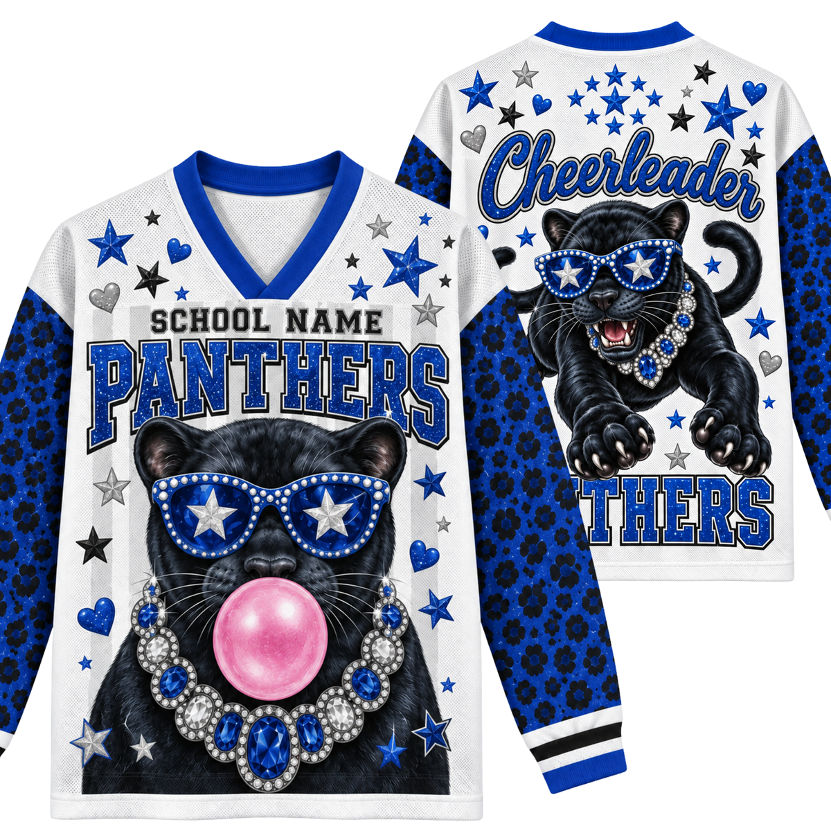Chaotic Club Mascot Bubblegum Game Day Long Sleeve Mesh Jersey