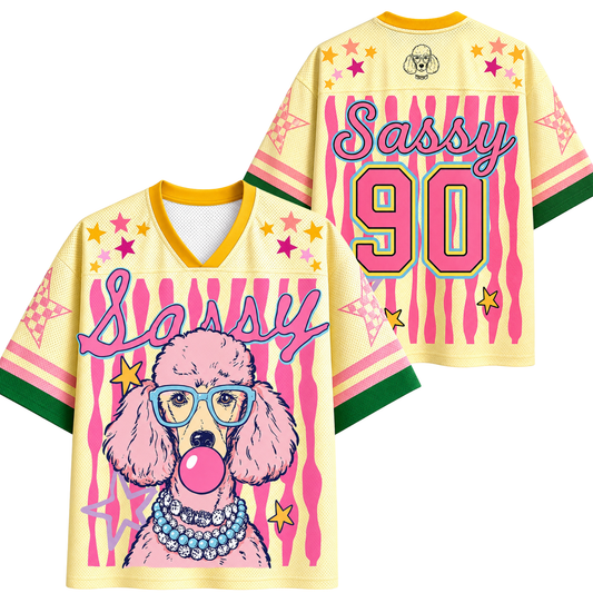 ChaoticClub Striped Summer Dog Mesh Jersey