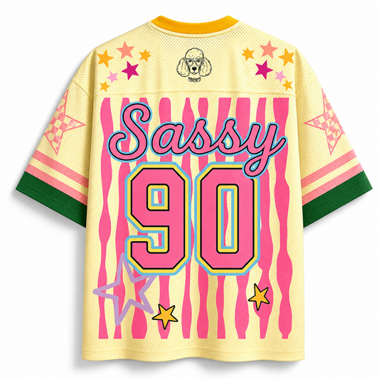 ChaoticClub Striped Summer Dog Mesh Jersey