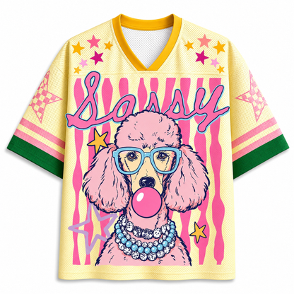 ChaoticClub Striped Summer Dog Mesh Jersey