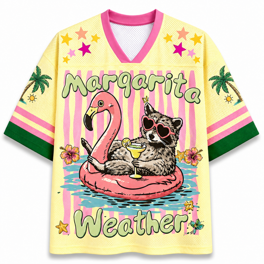 ChaoticClub Striped Raccoon Margarita Mesh Jersey