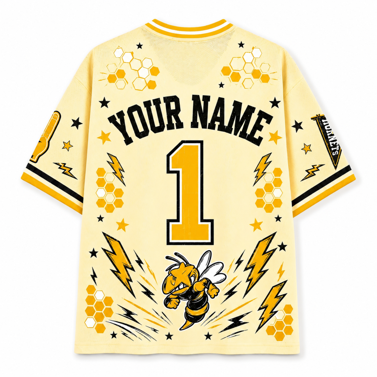 Chaotic Club School Mascot Football Baseball Hockey Varsity Letters Mesh Jersey
