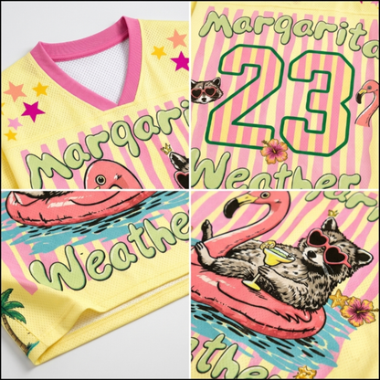 ChaoticClub Striped Raccoon Margarita Mesh Jersey