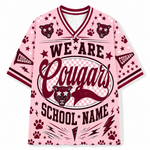 Chaotic Club School Mascot Football Baseball Hockey Varsity Letters Mesh Jersey
