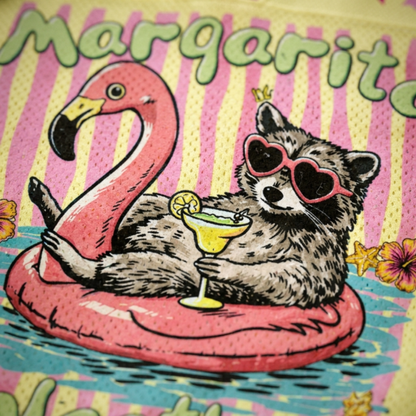 ChaoticClub Striped Raccoon Margarita Mesh Jersey