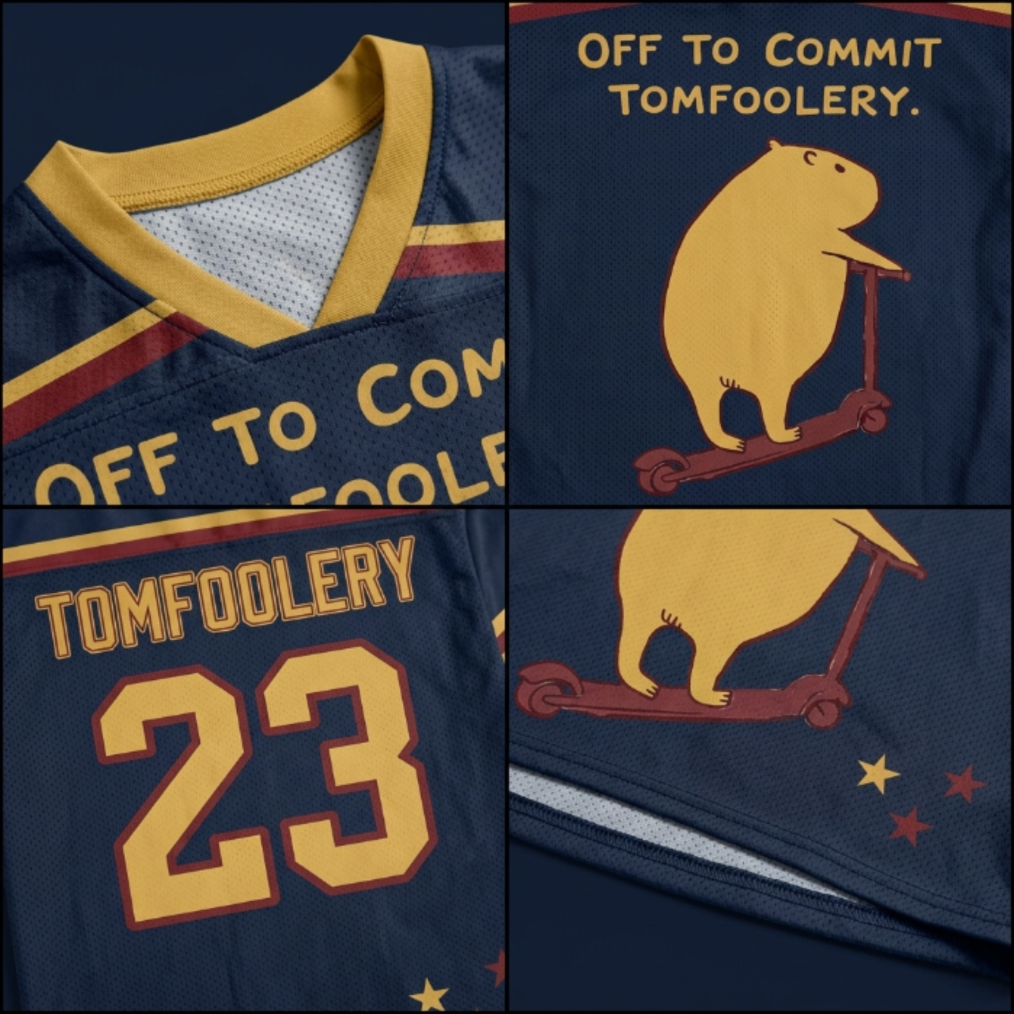 ChaoticClub Off To Commit Tomfoolery Capybara Mesh Jersey