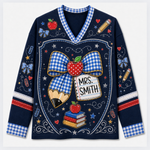 Chaotic Club Teacher Blue Apple Long Sleeve Jersey