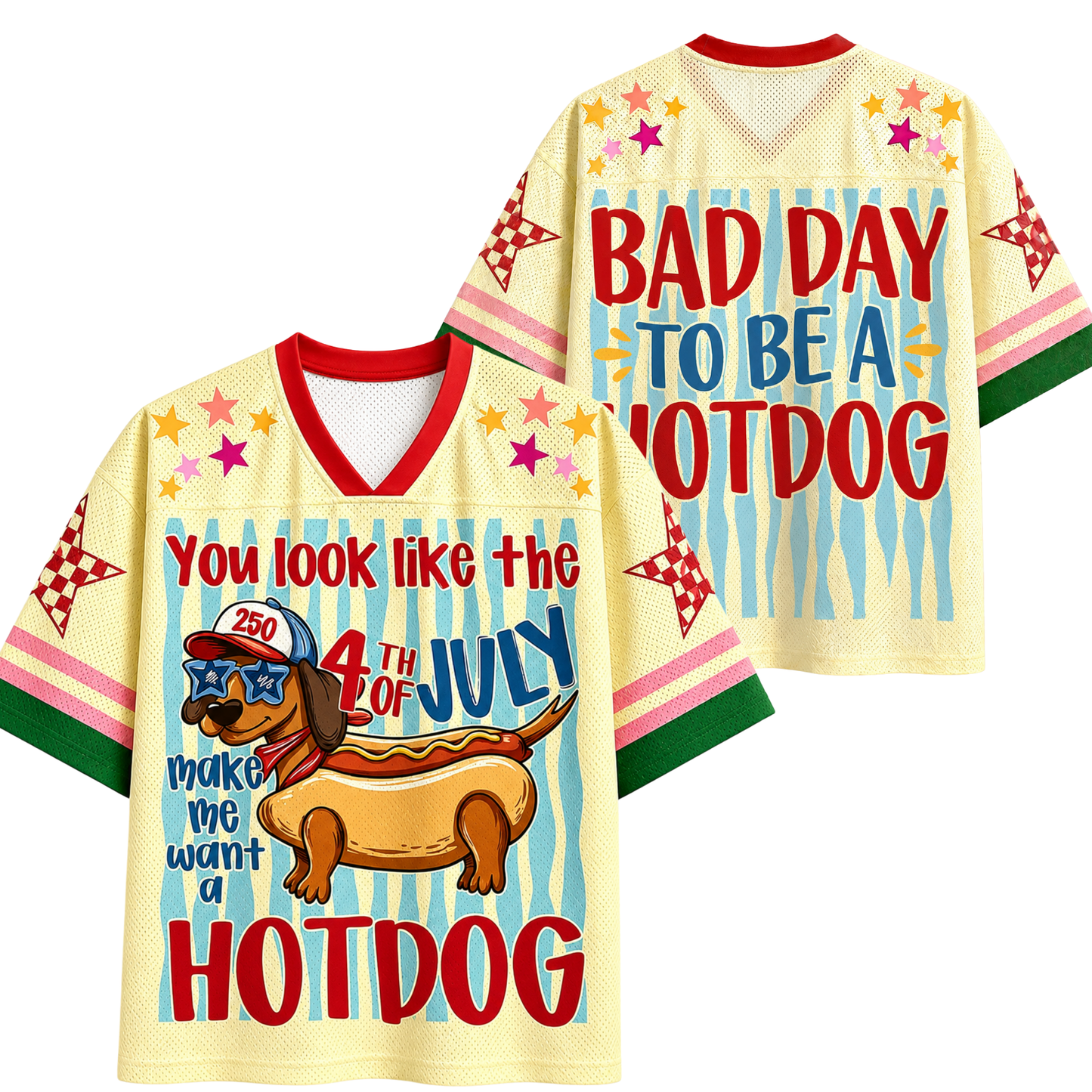 ChaoticClub Bad Day To Be A Hotdog Mesh Jersey