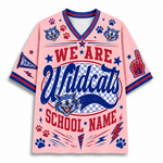 Chaotic Club School Mascot Football Baseball Hockey Varsity Letters Mesh Jersey