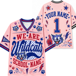 Chaotic Club School Mascot Football Baseball Hockey Varsity Letters Mesh Jersey