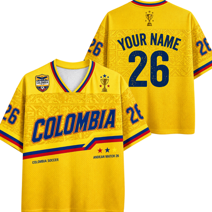 ChaoticClub Colombia Soccer Personalized Mesh Jersey
