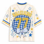 Chaotic Club Game Day Hallelujah Coquette Football Mesh Jersey