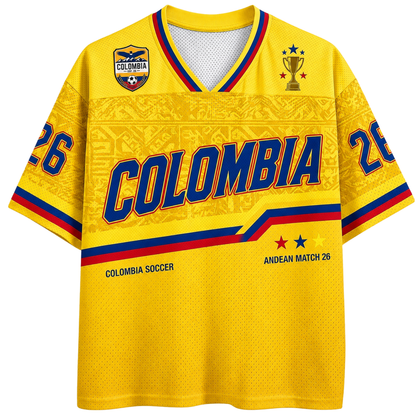 ChaoticClub Colombia Soccer Personalized Mesh Jersey