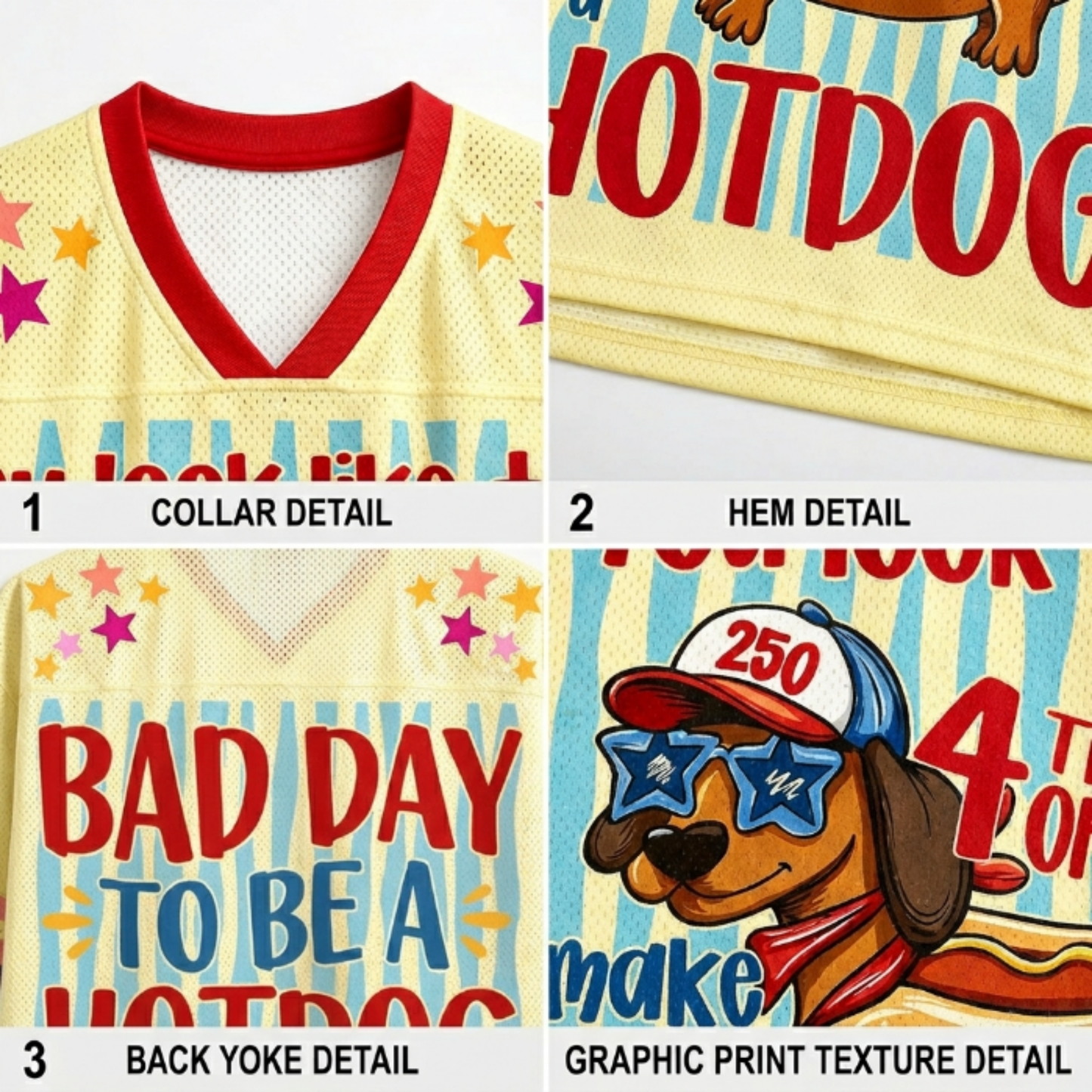 ChaoticClub Bad Day To Be A Hotdog Mesh Jersey