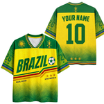 ChaoticClub Brazil Soccer Personalized Mesh Jersey