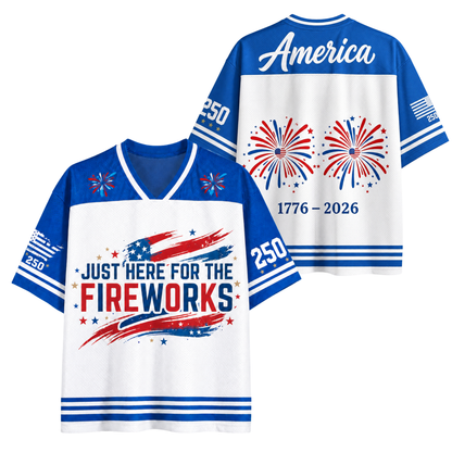 ChaoticClub Matching 4th of July Couple Jersey Mesh
