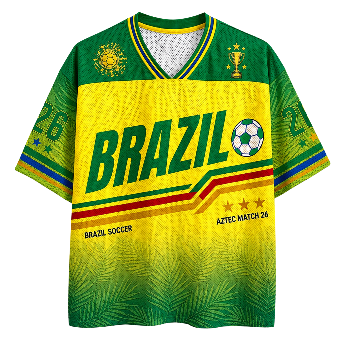 ChaoticClub Brazil Soccer Personalized Mesh Jersey