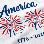 ChaoticClub Matching 4th of July Couple Jersey Mesh