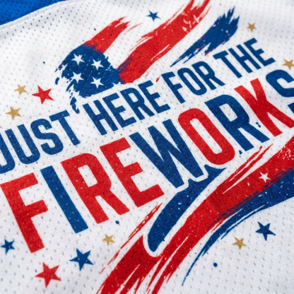 ChaoticClub Matching 4th of July Couple Jersey Mesh