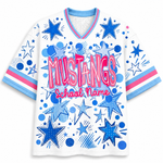 ChaoticClub Mascot Neon School Name Floral Mesh Jersey