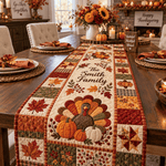 Chaotic Club Personalized Thanksgiving Quilt Table Runner