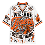 Chaotic Club School Mascot Football Baseball Hockey Varsity Letters Mesh Jersey