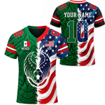 ChaoticClub Half USA Half Mexico Personalized Soccer Jersey