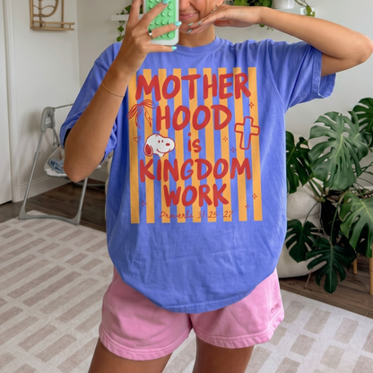 ChaoticClub Motherhood Is Kingdom Work Neon T-shirt
