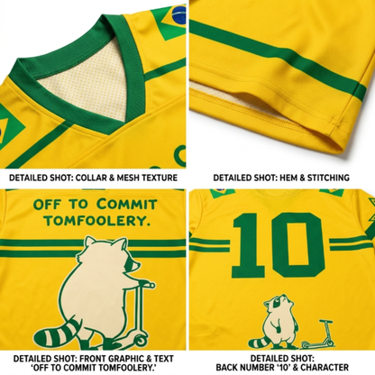 ChaoticClub Off To Commit Tomfoolery Brazil Mesh Jersey