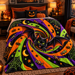Chaotic Club Halloween 3D Optical Illusion Fleece Blanket