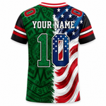 ChaoticClub Half USA Half Mexico Personalized Soccer Jersey