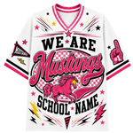 Chaotic Club School Mascot Football Baseball Hockey Varsity Letters Mesh Jersey