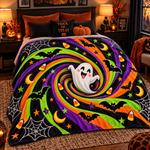 Chaotic Club Halloween 3D Optical Illusion Fleece Blanket