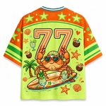Chaotic Club Crab Blowing Bubble Summer Mesh Jersey