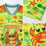 Chaotic Club Crab Blowing Bubble Summer Mesh Jersey