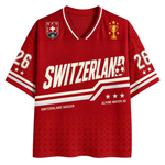 ChaoticClub Switzerland Soccer Personalized Mesh Jersey