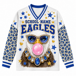 Chaotic Club Mascot Bubblegum Game Day Long Sleeve Mesh Jersey