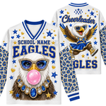 Chaotic Club Mascot Bubblegum Game Day Long Sleeve Mesh Jersey