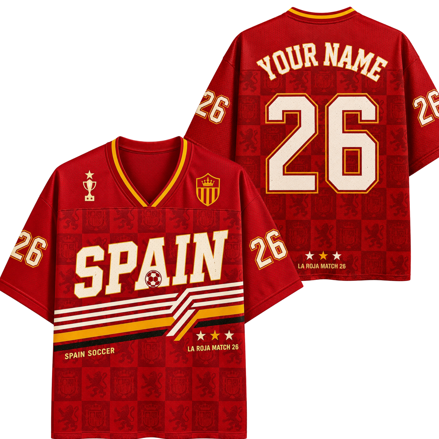 ChaoticClub Spain Soccer Personalized Mesh Jersey