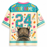 ChaoticClub Bubble Gum Raccoon Back to School Mesh Jersey