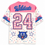 ChaoticClub Custom Gingham School Mascot Game Day Retro Mesh Jersey