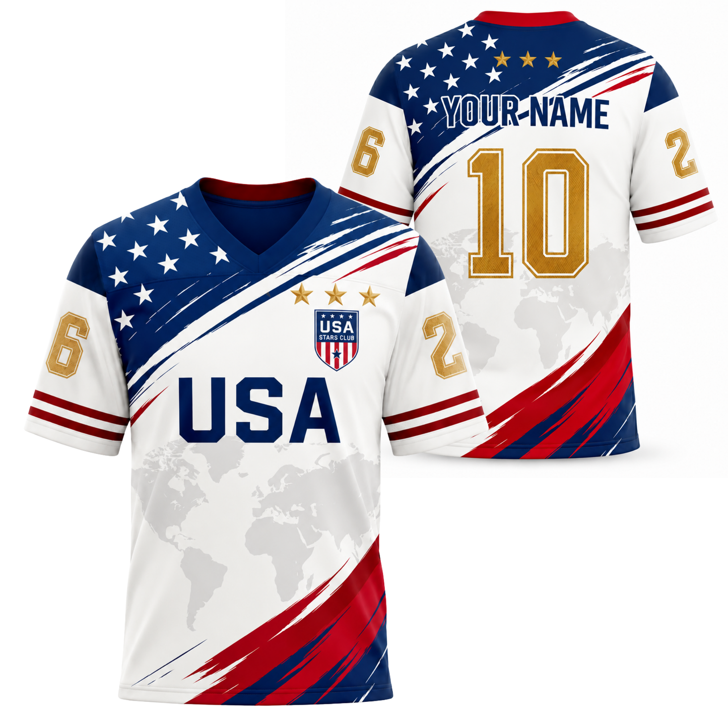 ChaoticClub USA Star Personalized Soccer Jersey