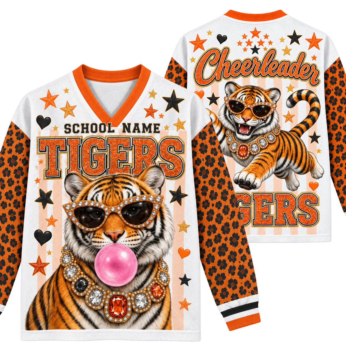 Chaotic Club Mascot Bubblegum Game Day Long Sleeve Mesh Jersey
