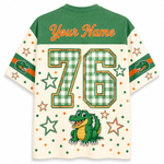 ChaoticClub Custom Gingham School Mascot Game Day Retro Mesh Jersey