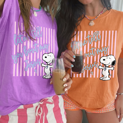 ChaoticClub Let Me Tell You About My Jesus Neon T-shirt