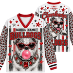 Chaotic Club Mascot Bubblegum Game Day Long Sleeve Mesh Jersey