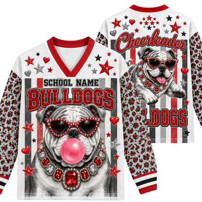 Chaotic Club Mascot Bubblegum Game Day Long Sleeve Mesh Jersey