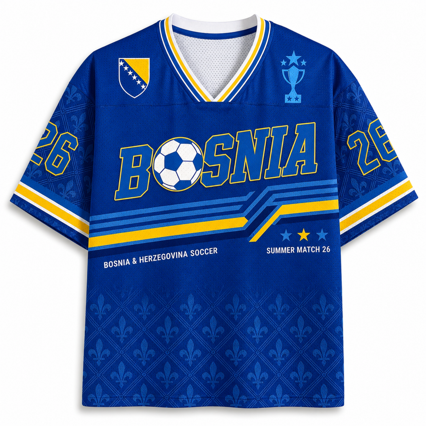 ChaoticClub Bosnia Soccer Personalized Mesh Jersey