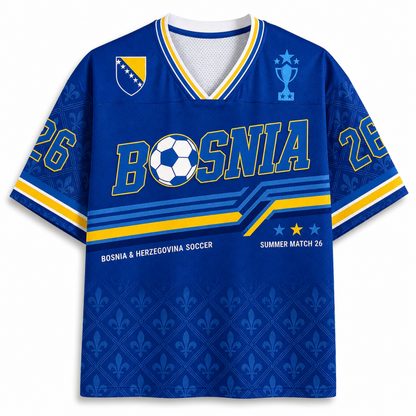 ChaoticClub Bosnia Soccer Personalized Mesh Jersey
